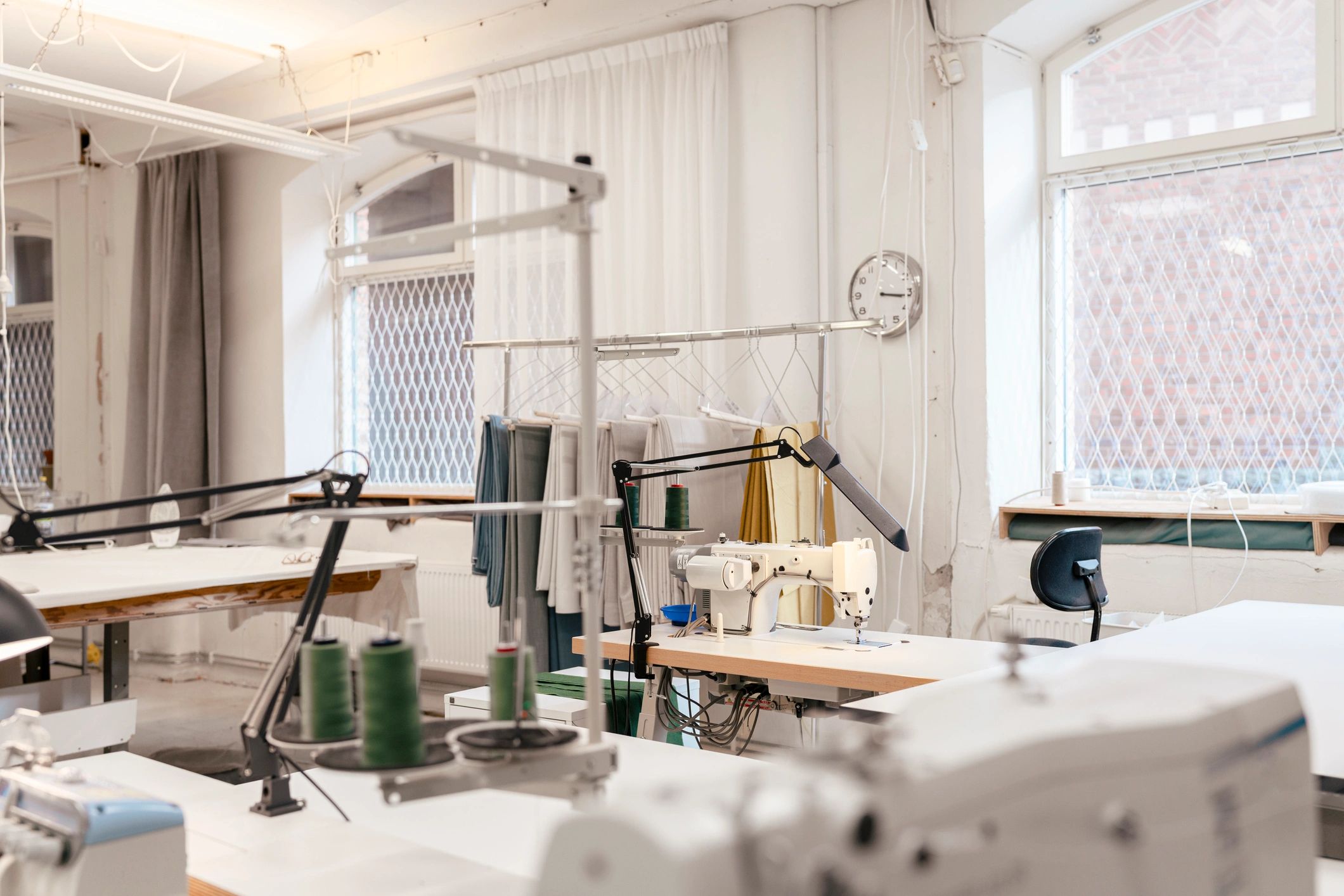 Minimal garment-making studio